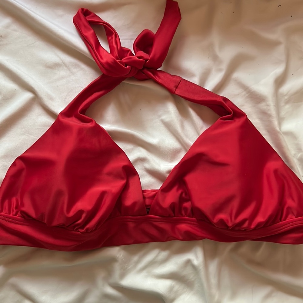 Red Bikini Top Size XL - Picture 2 of 5
